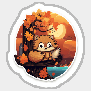 Fall Season Sticker